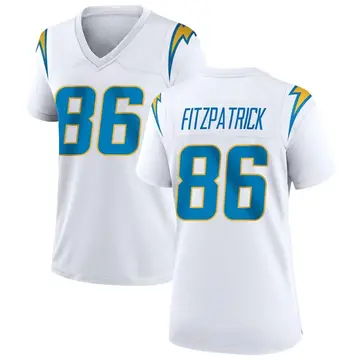 Women's Dez Fitzpatrick Los Angeles Chargers Game White Jersey