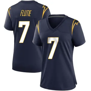 Women's Doug Flutie Los Angeles Chargers Game Navy Team Color Jersey