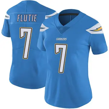 Women's Doug Flutie Los Angeles Chargers Limited Blue Powder Vapor Untouchable Alternate Jersey