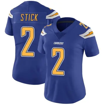 Women's Easton Stick Los Angeles Chargers Limited Royal Color Rush Vapor Untouchable Jersey