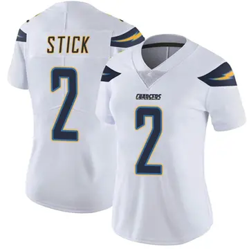 Women's Easton Stick Los Angeles Chargers Limited White Vapor Untouchable Jersey