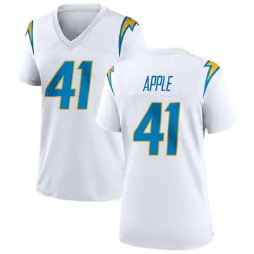 Women's Eli Apple Los Angeles Chargers Game White Jersey