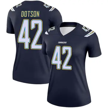 Women's Elijah Dotson Los Angeles Chargers Legend Navy Jersey