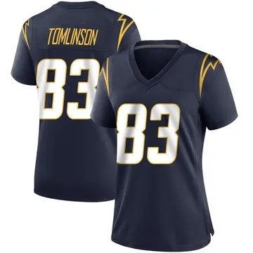 Women's Eric Tomlinson Los Angeles Chargers Game Navy Team Color Jersey