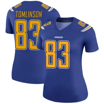 Women's Eric Tomlinson Los Angeles Chargers Legend Royal Color Rush Jersey