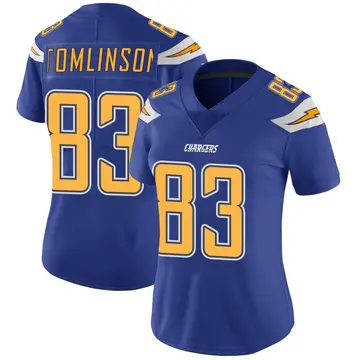 Women's Eric Tomlinson Los Angeles Chargers Limited Royal Color Rush Vapor Untouchable Jersey