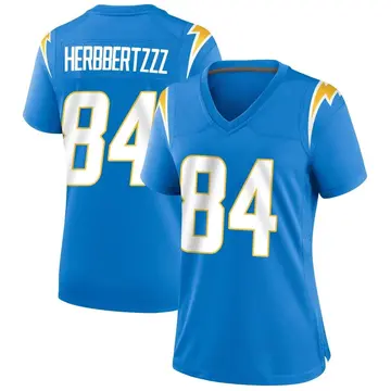 Women's Erik Krommenhoek Los Angeles Chargers Game Blue Powder Alternate Jersey