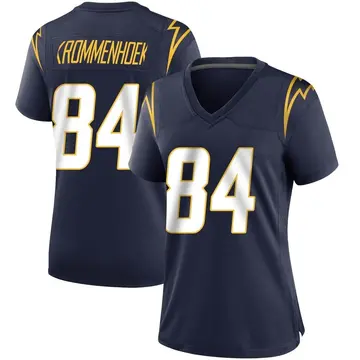 Women's Erik Krommenhoek Los Angeles Chargers Game Navy Team Color Jersey