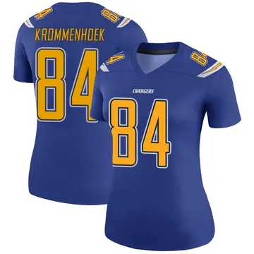 Women's Erik Krommenhoek Los Angeles Chargers Legend Royal Color Rush Jersey