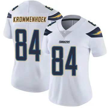 Women's Erik Krommenhoek Los Angeles Chargers Limited White Vapor Untouchable Jersey