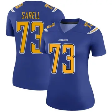 Women's Foster Sarell Los Angeles Chargers Legend Royal Color Rush Jersey