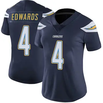 Women's Gus Edwards Los Angeles Chargers Limited Navy Team Color Vapor Untouchable Jersey