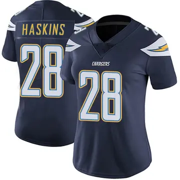 Women's Hassan Haskins Los Angeles Chargers Limited Navy Team Color Vapor Untouchable Jersey