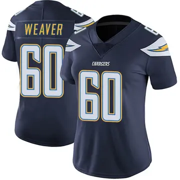 Women's Isaac Weaver Los Angeles Chargers Limited Navy Team Color Vapor Untouchable Jersey