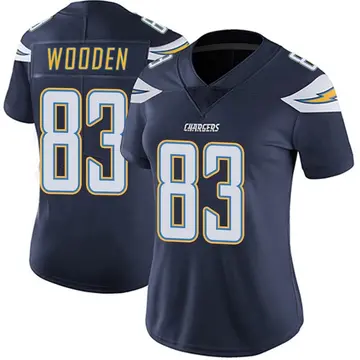 Women's Isaiah Wooden Los Angeles Chargers Limited Navy Team Color Vapor Untouchable Jersey