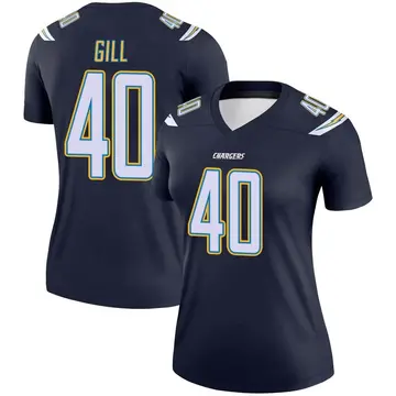 Women's Jaelen Gill Los Angeles Chargers Legend Navy Jersey