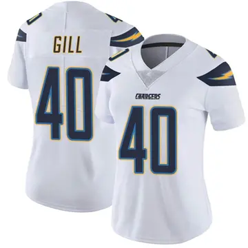 Women's Jaelen Gill Los Angeles Chargers Limited White Vapor Untouchable Jersey