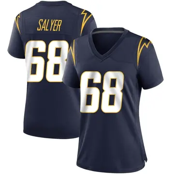 Women's Jamaree Salyer Los Angeles Chargers Game Navy Team Color Jersey