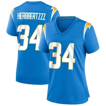 Women's Jaret Patterson Los Angeles Chargers Game Blue Powder Alternate Jersey