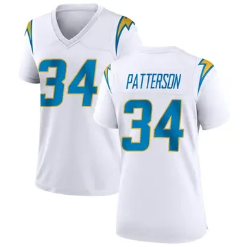 Women's Jaret Patterson Los Angeles Chargers Game White Jersey