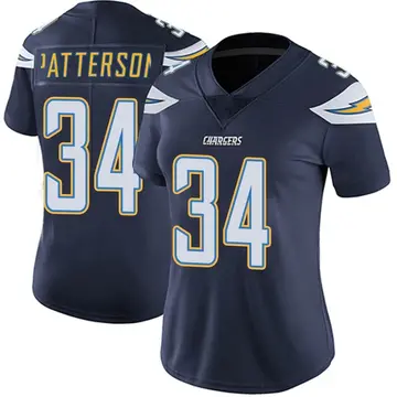 Women's Jaret Patterson Los Angeles Chargers Limited Navy Team Color Vapor Untouchable Jersey