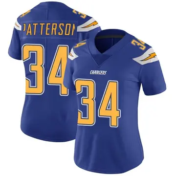 Women's Jaret Patterson Los Angeles Chargers Limited Royal Color Rush Vapor Untouchable Jersey