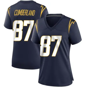 Women's Jeff Cumberland Los Angeles Chargers Game Navy Team Color Jersey