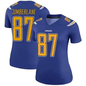 Women's Jeff Cumberland Los Angeles Chargers Legend Royal Color Rush Jersey