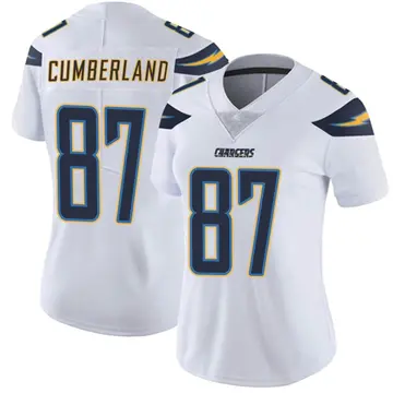 Women's Jeff Cumberland Los Angeles Chargers Limited White Vapor Untouchable Jersey