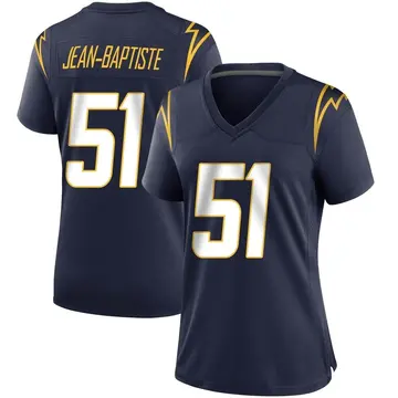 Women's Jeremiah Jean-Baptiste Los Angeles Chargers Game Navy Team Color Jersey