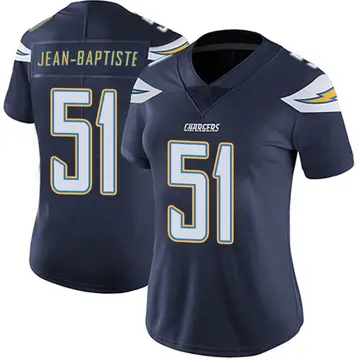 Women's Jeremiah Jean-Baptiste Los Angeles Chargers Limited Navy Team Color Vapor Untouchable Jersey