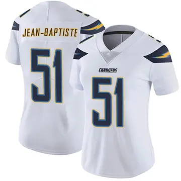 Women's Jeremiah Jean-Baptiste Los Angeles Chargers Limited White Vapor Untouchable Jersey