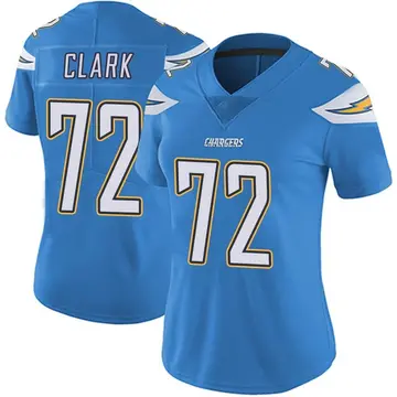 Women's Jerrod Clark Los Angeles Chargers Limited Blue Powder Vapor Untouchable Alternate Jersey