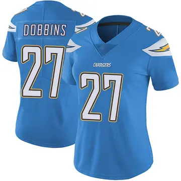 Women's J.K. Dobbins Los Angeles Chargers Limited Blue Powder Vapor Untouchable Alternate Jersey