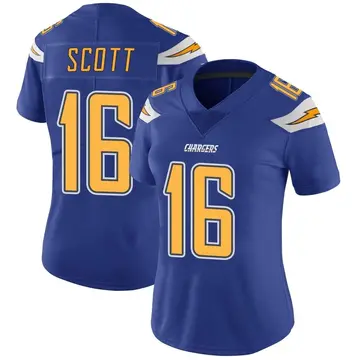 Women's JK Scott Los Angeles Chargers Limited Royal Color Rush Vapor Untouchable Jersey