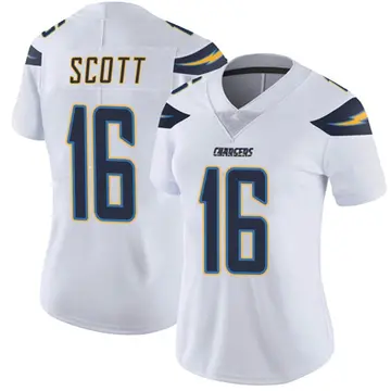 Women's JK Scott Los Angeles Chargers Limited White Vapor Untouchable Jersey