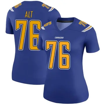 Women's Joe Alt Los Angeles Chargers Legend Royal Color Rush Jersey