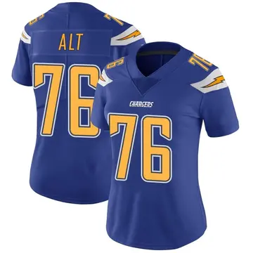 Women's Joe Alt Los Angeles Chargers Limited Royal Color Rush Vapor Untouchable Jersey