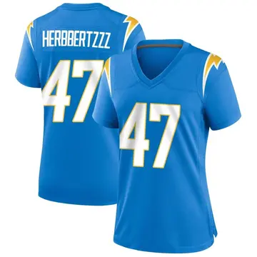 Women's Josh Harris Los Angeles Chargers Game Blue Powder Alternate Jersey