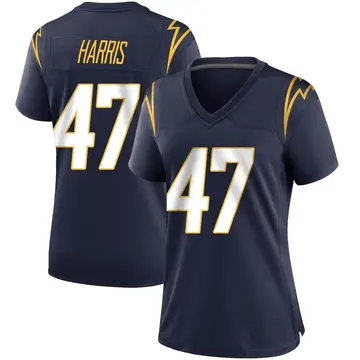 Women's Josh Harris Los Angeles Chargers Game Navy Team Color Jersey