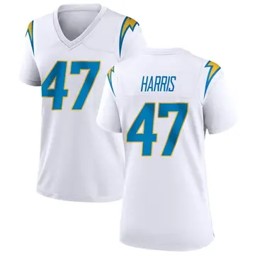 Women's Josh Harris Los Angeles Chargers Game White Jersey