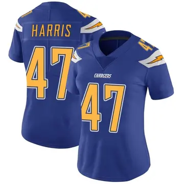 Women's Josh Harris Los Angeles Chargers Limited Royal Color Rush Vapor Untouchable Jersey