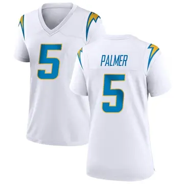 Women's Joshua Palmer Los Angeles Chargers Game White Jersey