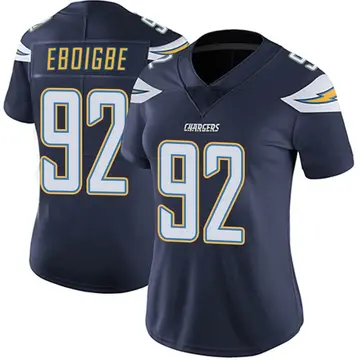 Women's Justin Eboigbe Los Angeles Chargers Limited Navy Team Color Vapor Untouchable Jersey