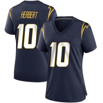 Women's Justin Herbert Los Angeles Chargers Game Navy Team Color Jersey