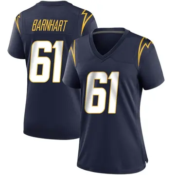 Women's Karsen Barnhart Los Angeles Chargers Game Navy Team Color Jersey