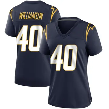 Women's Kendall Williamson Los Angeles Chargers Game Navy Team Color Jersey