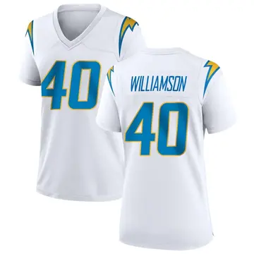 Women's Kendall Williamson Los Angeles Chargers Game White Jersey