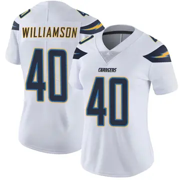 Women's Kendall Williamson Los Angeles Chargers Limited White Vapor Untouchable Jersey