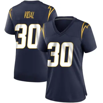 Women's Kimani Vidal Los Angeles Chargers Game Navy Team Color Jersey